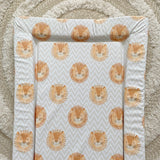 Deluxe Baby Changing Mat - Leo Lion Print | Bobbin and Bumble.