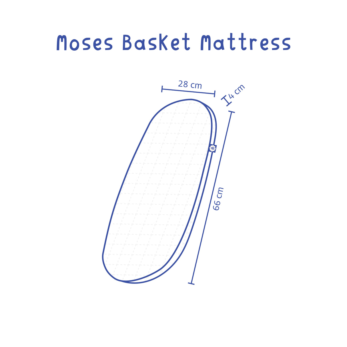 Moses Basket Mattress – Nursery Grade Foam with Organic Cotton Cover | Bobbin and Bumble.