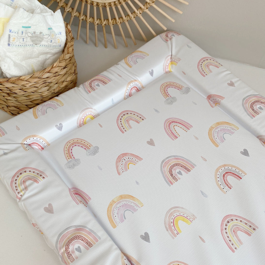 Deluxe Baby Changing Mat - Beau Rainbow Print | Bobbin and Bumble.