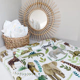 Deluxe Baby Changing Mat - Safari Animals Print | Bobbin and Bumble.