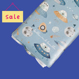 Folding Baby Changing Mat - Space Print | Bobbin and Bumble.