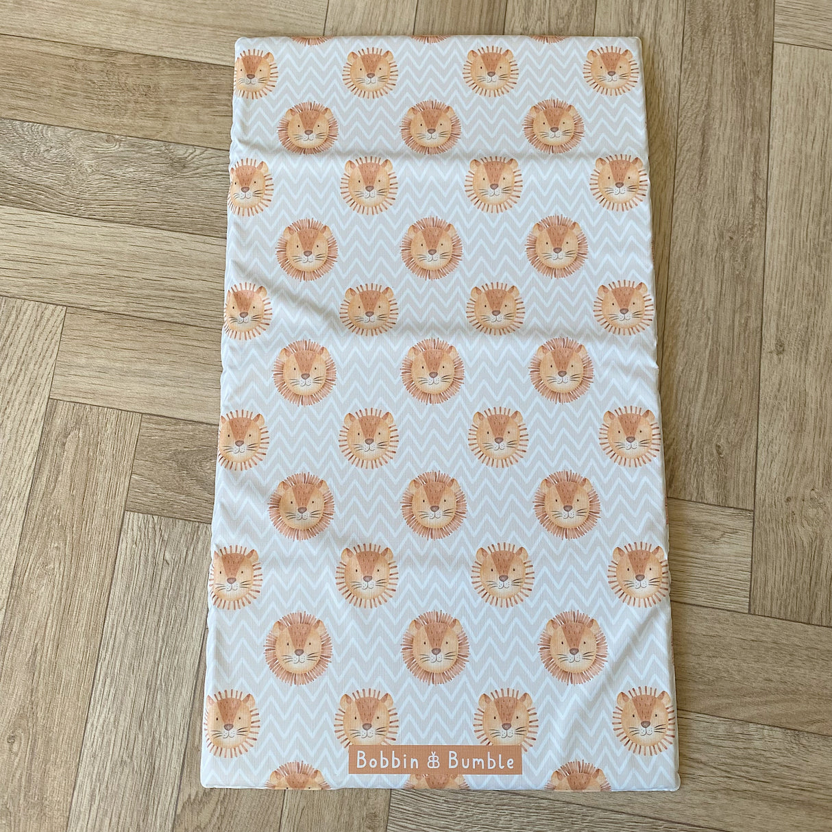 Folding Baby Changing Mat - Leo Lion | Bobbin and Bumble.