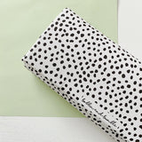 Folding Baby Changing Mat - Black Spotty Print