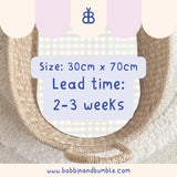 Beige Gingham PVC Changing Basket Liner | Bobbin and Bumble | Bobbin and Bumble.