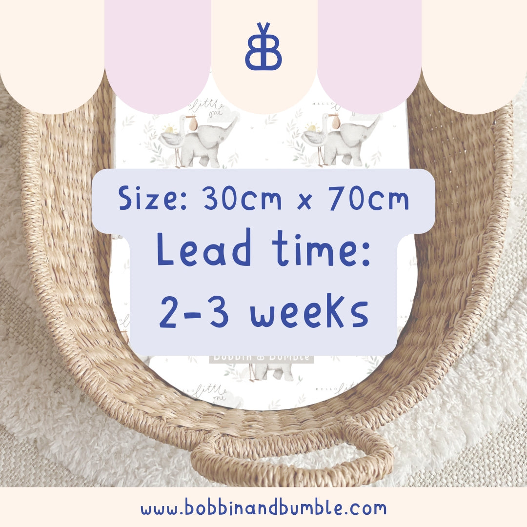 Hello Little One PVC Changing Basket Liner | Bobbin and Bumble | Bobbin and Bumble.