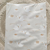 Anti-Roll Wedge Baby Changing Mat - Welcome Baby Print | Bobbin and Bumble.