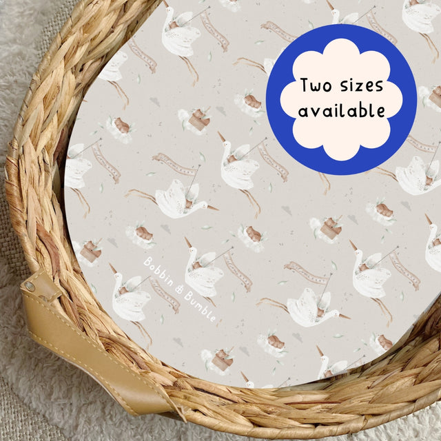 Welcome Baby PVC Changing Basket Liner | Bobbin and Bumble | Bobbin and Bumble.