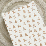 Anti-Roll Wedge Baby Changing Mat - Teddy Bears print | Bobbin and Bumble.