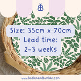 Jungle Leaves PVC Changing Basket Liner | Bobbin and Bumble