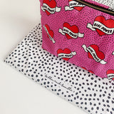 Nappy Zip Wallet - Girl Power Print | Bobbin and Bumble.