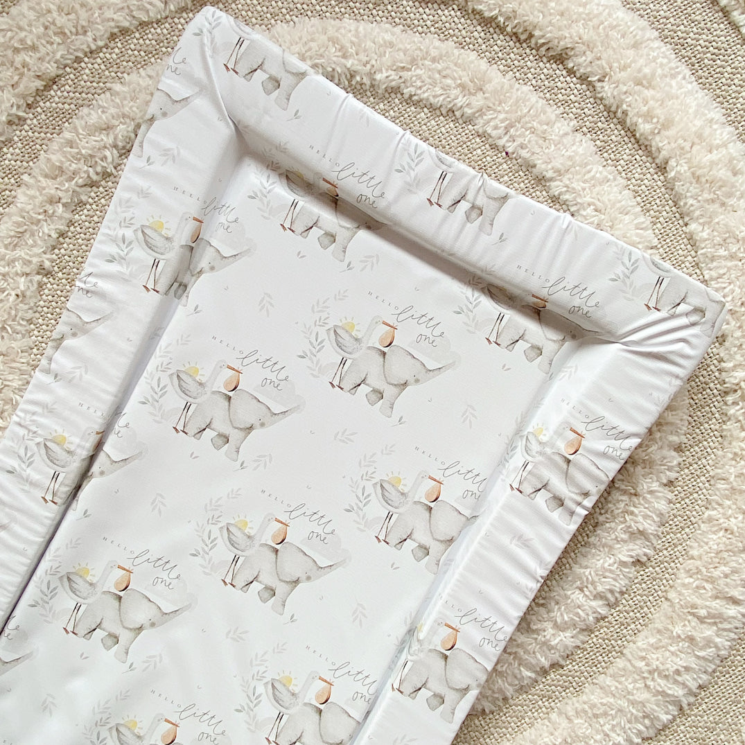 Deluxe Baby Changing Mat - Hello Baby Unisex Print | Bobbin and Bumble.