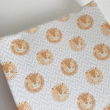 Anti-Roll Wedge Changing Mat - Lion Print | Bobbin and Bumble.