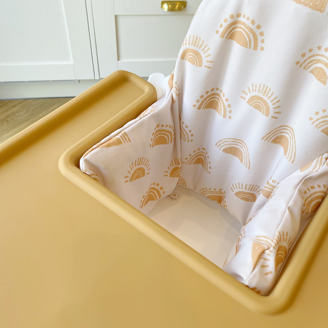 Full-wrap placemat for the IKEA High chair - Mustard Yellow | Bobbin and Bumble.