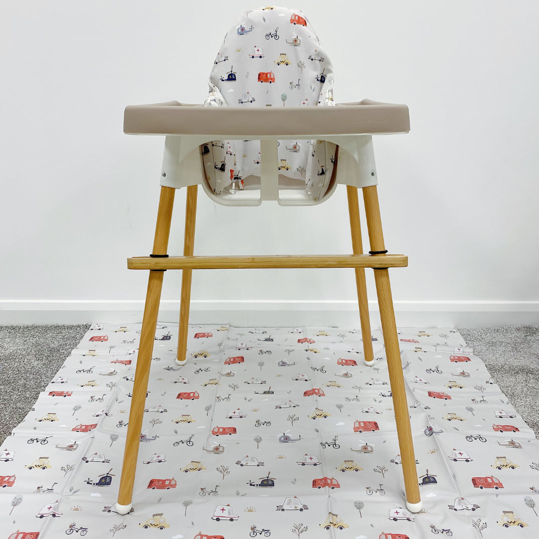 IKEA Highchair Cushion Cover - Traffic Print | Bobbin and Bumble.