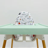 IKEA Highchair Cushion Cover - Alphabet Print | Bobbin and Bumble.