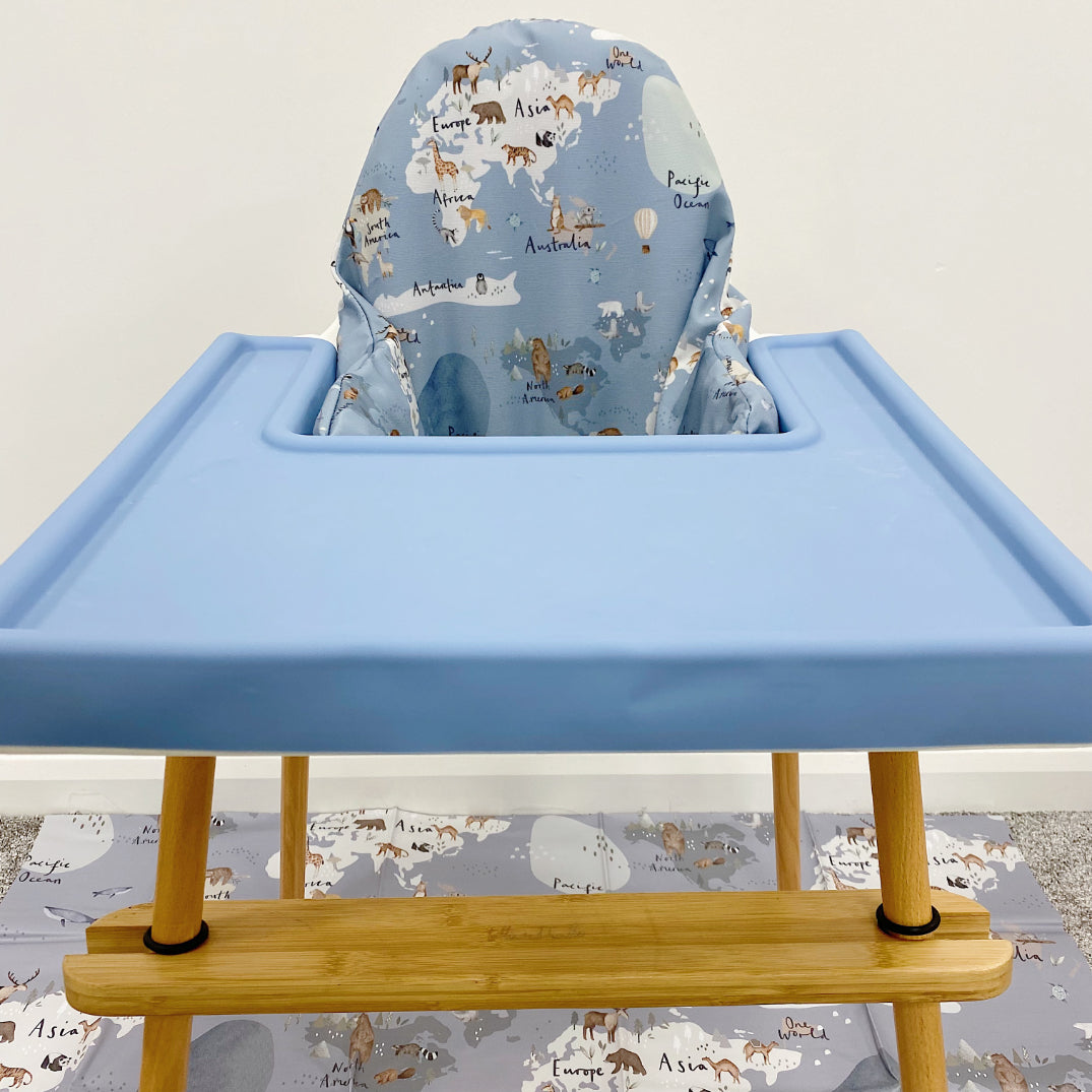 IKEA High Chair Cushion Cover - One World Print | Bobbin and Bumble.