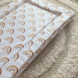 Deluxe Baby Changing Mat - Boho Rainbow Print | Bobbin and Bumble.