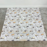 Splash mat - Digger Land Print | Bobbin and Bumble.