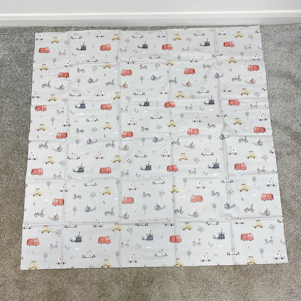 Splash mat -  Traffic Print | Bobbin and Bumble.