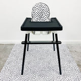 Splash mat - Monochrome Spotty Polka Dot | Bobbin and Bumble.