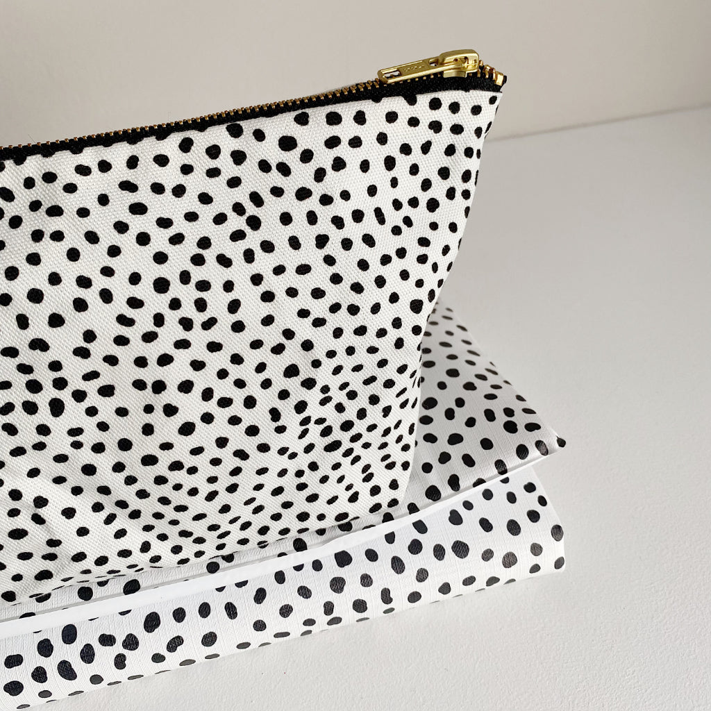 Nappy organiser bag - Dalmatian Print | Bobbin and Bumble.