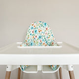 IKEA High Chair Cushion Cover - Blue Floral Print | Bobbin and Bumble.