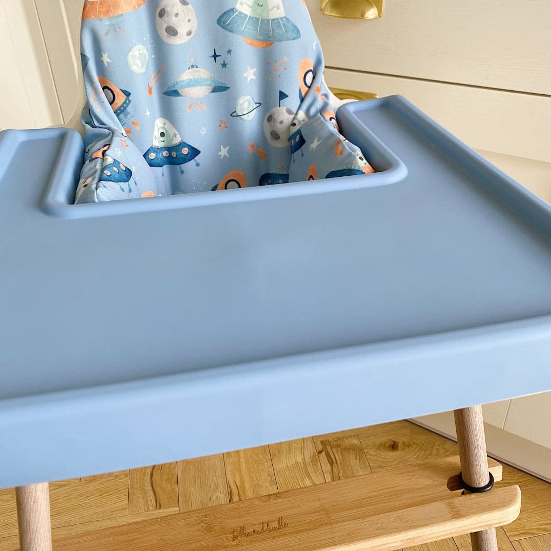 Full wrap placemat for the IKEA highchair - Sky Blue | Bobbin and Bumble.