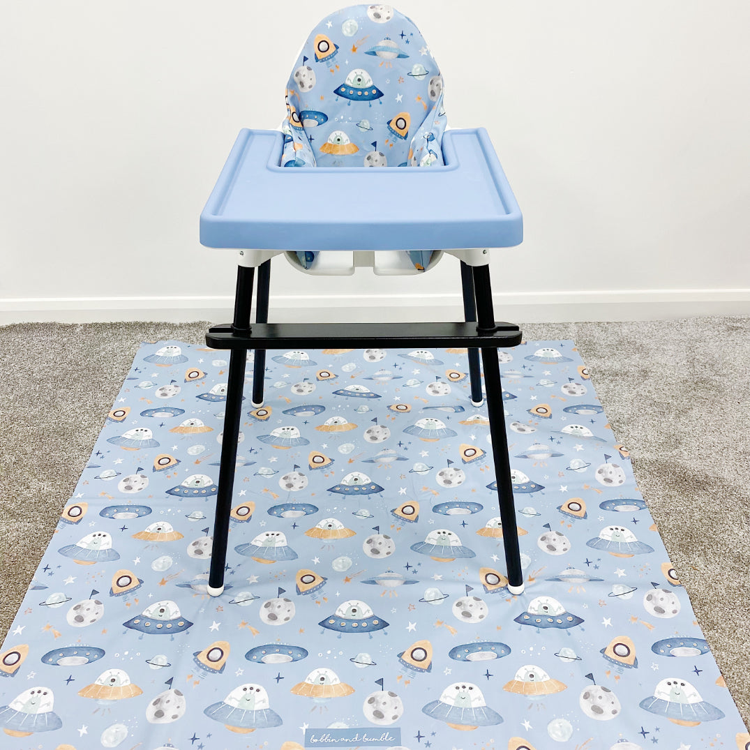 Splash mat - Space Print | Bobbin and Bumble.