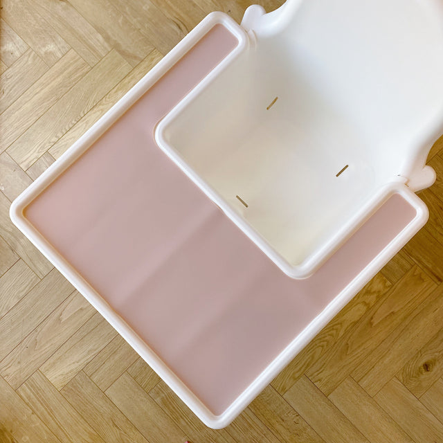 IKEA High chair Silicone Tray Insert - Light Pink | Bobbin and Bumble.