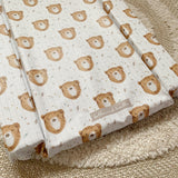 Deluxe Baby Changing Mat - Bru Bear Print | Bobbin and Bumble.