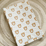 Anti-Roll Wedge Baby Changing Mat - Bru Bear Print | Bobbin and Bumble.