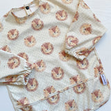 Long Sleeved Baby Bib - Leo Lion | Bobbin and Bumble.