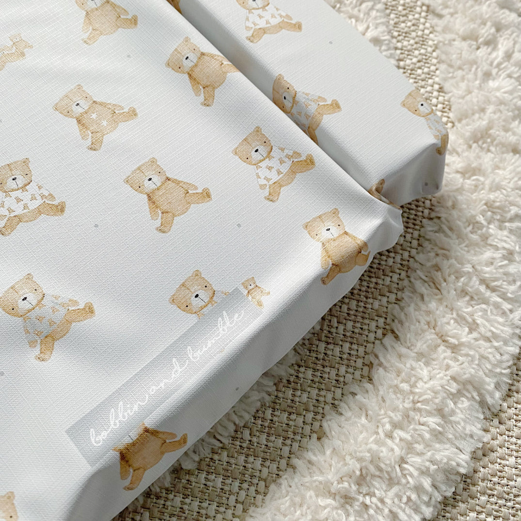 Deluxe Baby Changing Mat - Teddy Bear Print | Bobbin and Bumble.