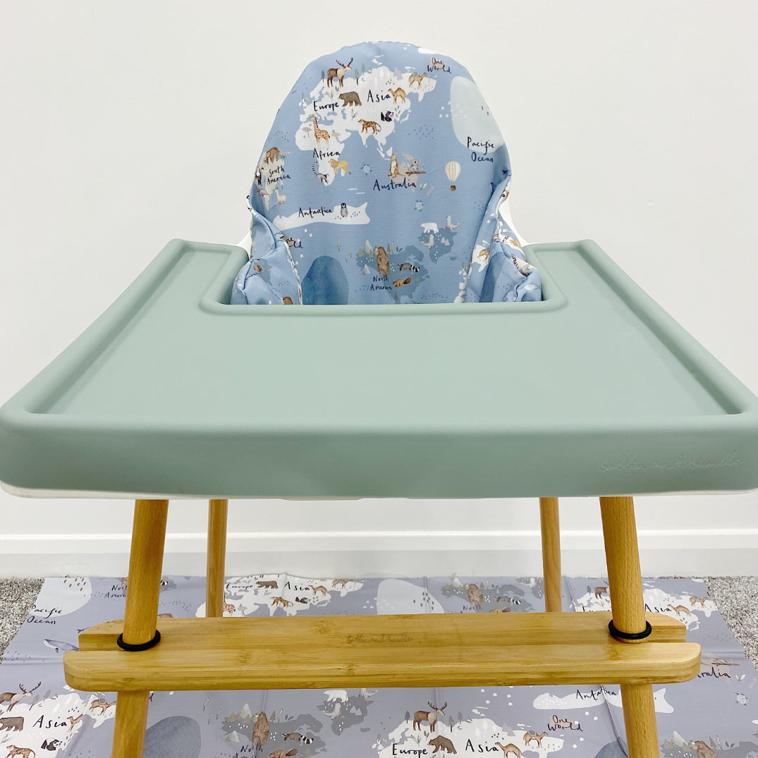 IKEA High Chair Cushion Cover - One World Print | Bobbin and Bumble.