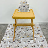 Splash mat - Digger Land Print | Bobbin and Bumble.