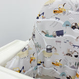 IKEA High Chair waterproof Cover - Diggerland Print | Bobbin and Bumble.