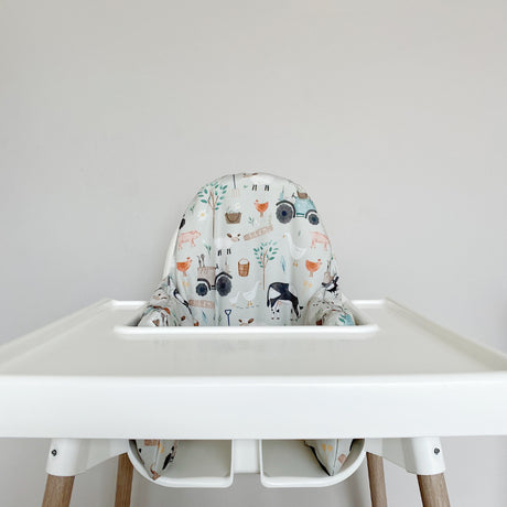 IKEA Highchair Cushion Cover - Farm Animals Print | Bobbin and Bumble.