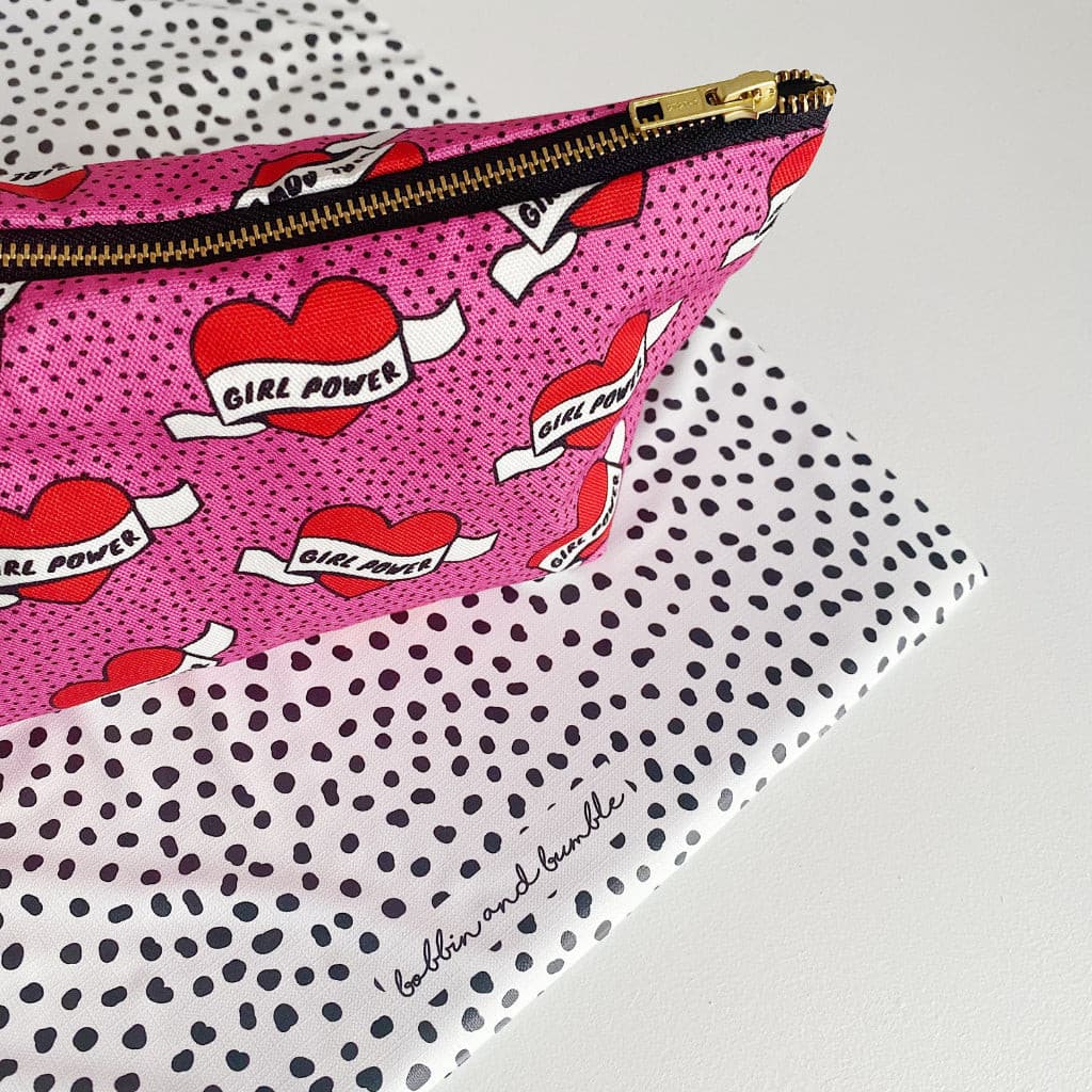 Nappy Zip Wallet - Girl Power Print | Bobbin and Bumble.