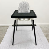 IKEA Highchair Cushion Cover - Grey Spots Print