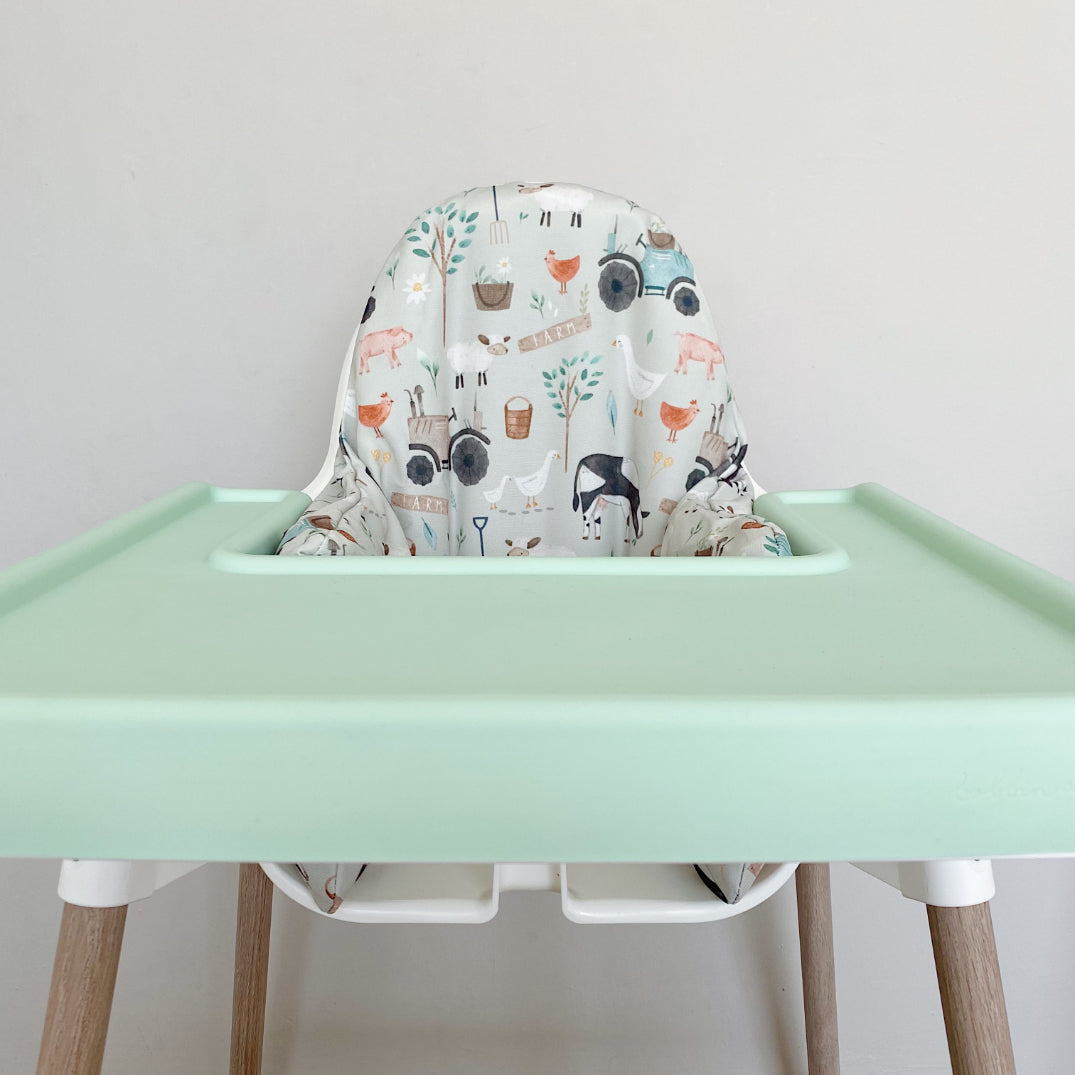 IKEA Highchair Cushion Cover - Farm Animals Print | Bobbin and Bumble.