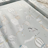 Deluxe Baby Changing Mat - Hot Air Balloons Print | Bobbin and Bumble.