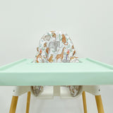 IKEA High Chair waterproof Cover - Jungle Animals Print | Bobbin and Bumble.