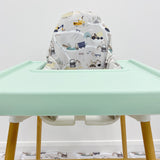 IKEA High Chair waterproof Cover - Diggerland Print | Bobbin and Bumble.