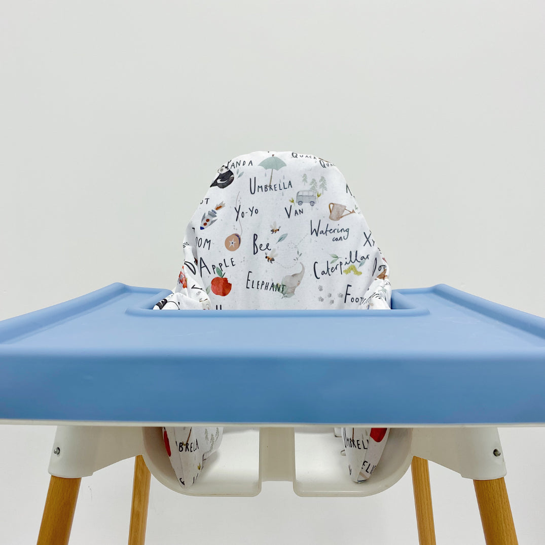 IKEA Highchair Cushion Cover - Alphabet Print | Bobbin and Bumble.