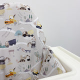 IKEA High Chair waterproof Cover - Diggerland Print | Bobbin and Bumble.