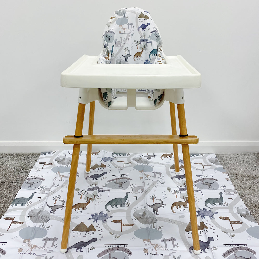 IKEA Highchair Cover - Dino Land Print