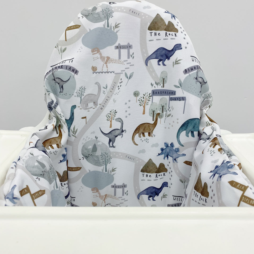 IKEA Highchair Cover - Dino Land Print