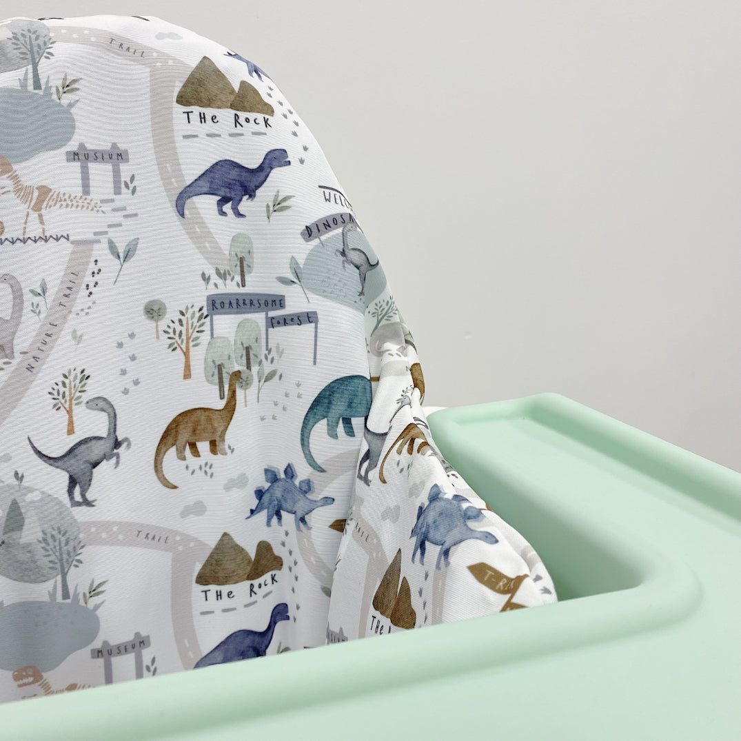 IKEA Highchair Cover - Dino Land Print