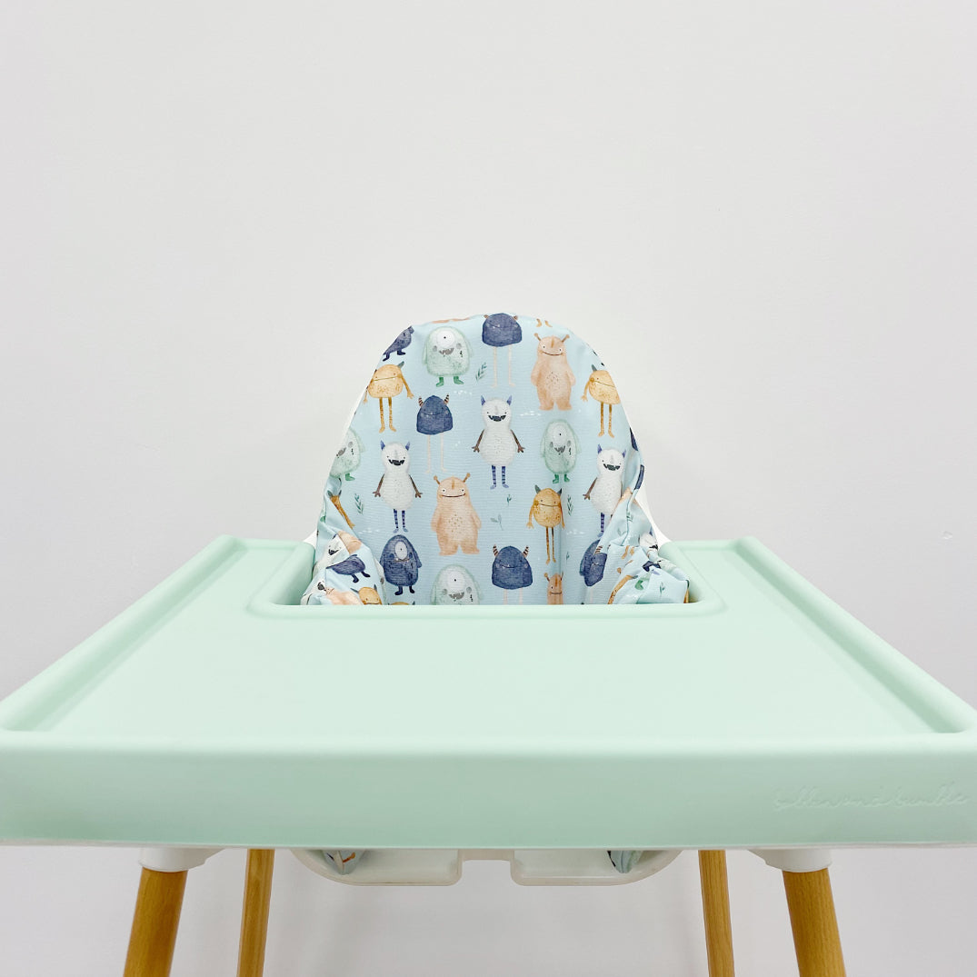 IKEA High Chair Cushion Cover - Little Monsters Print | Bobbin and Bumble.