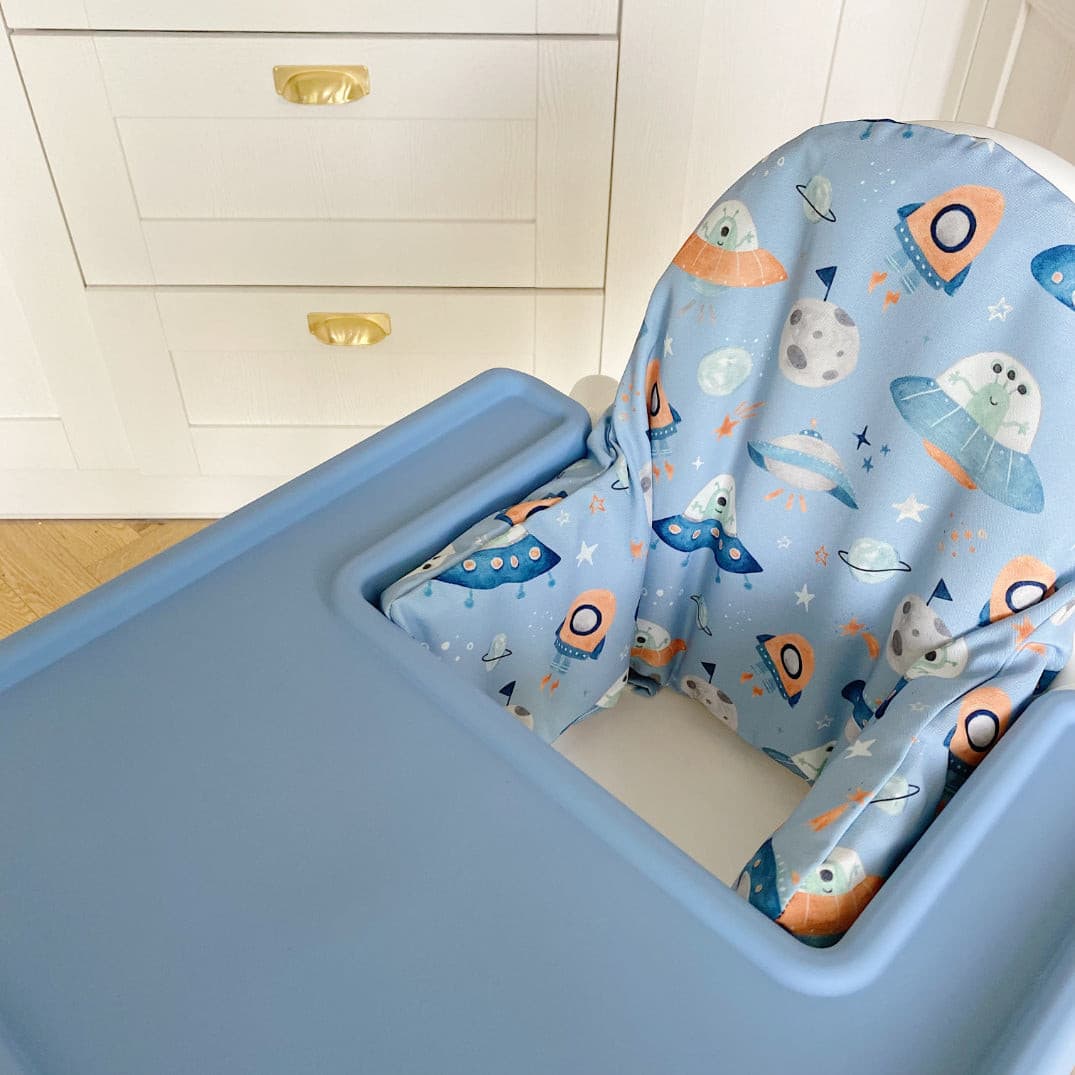 Full wrap placemat for the IKEA highchair - Sky Blue | Bobbin and Bumble.